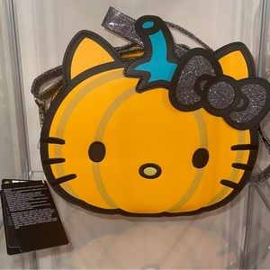 NWT Hello Kitty Loungefly pumpkin crossbody